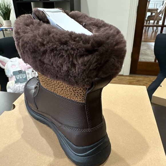 Ugg Australia Women's Zaylee Micro Cheetah Boots Size 8.5 in Brown - BRAND NEW - Picture 6 of 6
